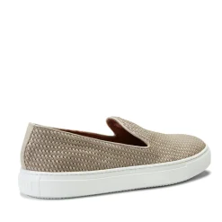 Shop Fratelli Rossetti Slipper In Suede- Dove Grey