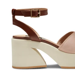 Clearance Fratelli Rossetti Suede Wedge Sandal | Peach