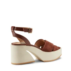 Online Fratelli Rossetti Suede Wedge Sandal | Cognac