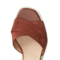 Online Fratelli Rossetti Suede Wedge Sandal | Cognac