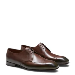 Online Fratelli Rossetti Tobacco Brown/green Leather Lace-up Shoe | Tobacco Brown/Forest Green