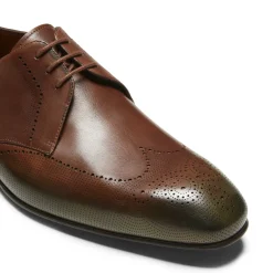 Online Fratelli Rossetti Tobacco Brown/green Leather Lace-up Shoe | Tobacco Brown/Forest Green