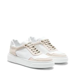 New Fratelli Rossetti And Dove Grey Leather And Suede Sneakers | White
