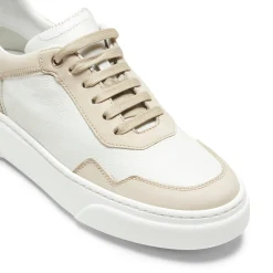New Fratelli Rossetti And Dove Grey Leather And Suede Sneakers | White