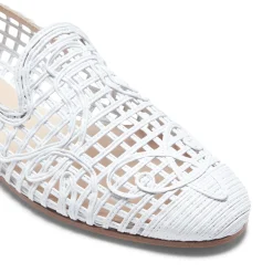 Clearance Fratelli Rossetti Woven Slipper | White