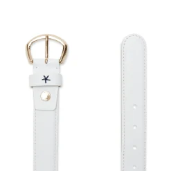 Store Fratelli Rossetti Women's Leather Belt | White