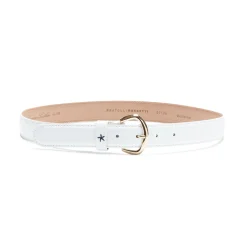 Store Fratelli Rossetti Women's Leather Belt | White