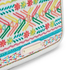 Shop Fratelli Rossetti Woven Handbag | Orange/White